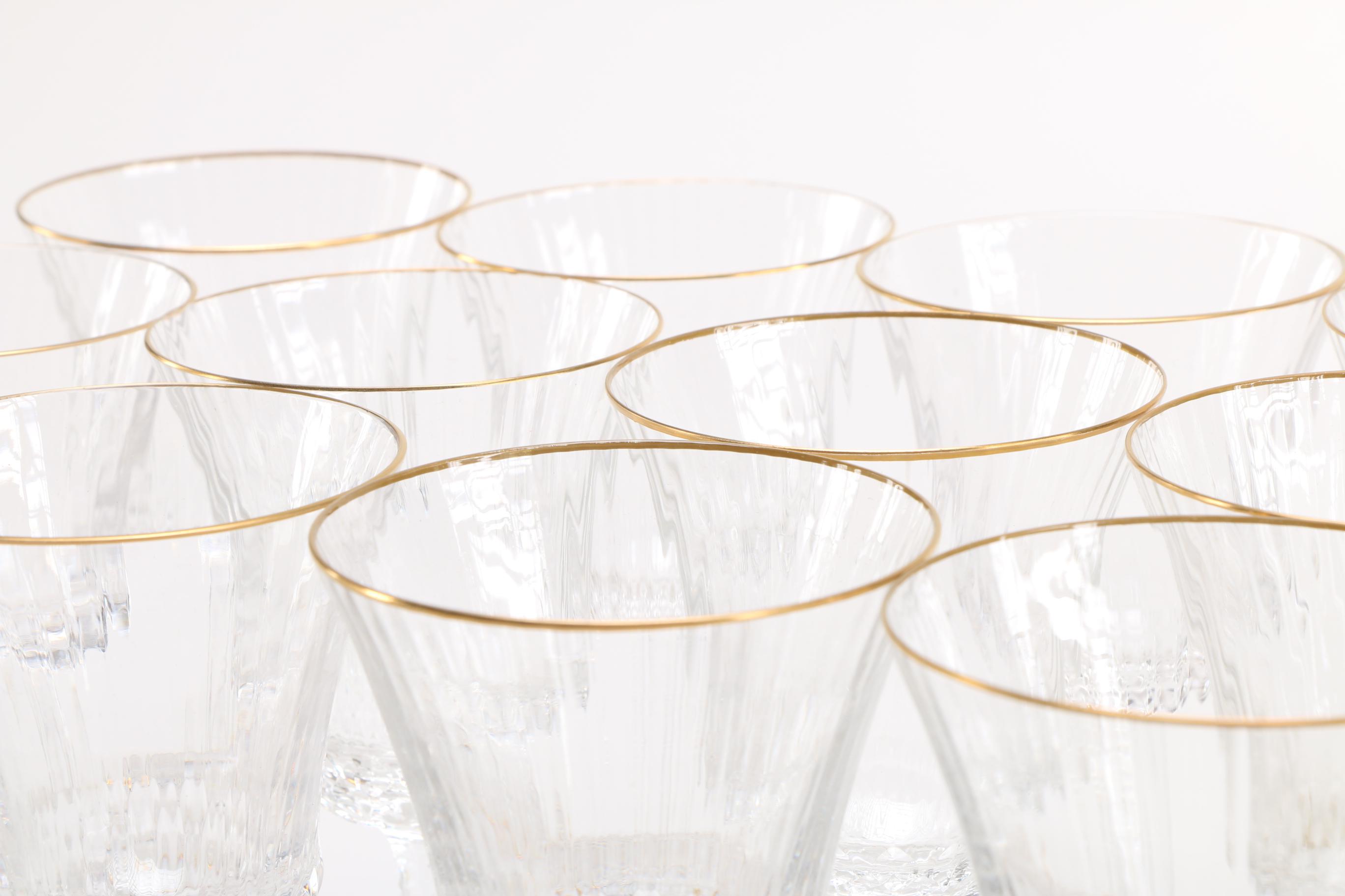 Set of Vintage St. Louis Crystal Glasses