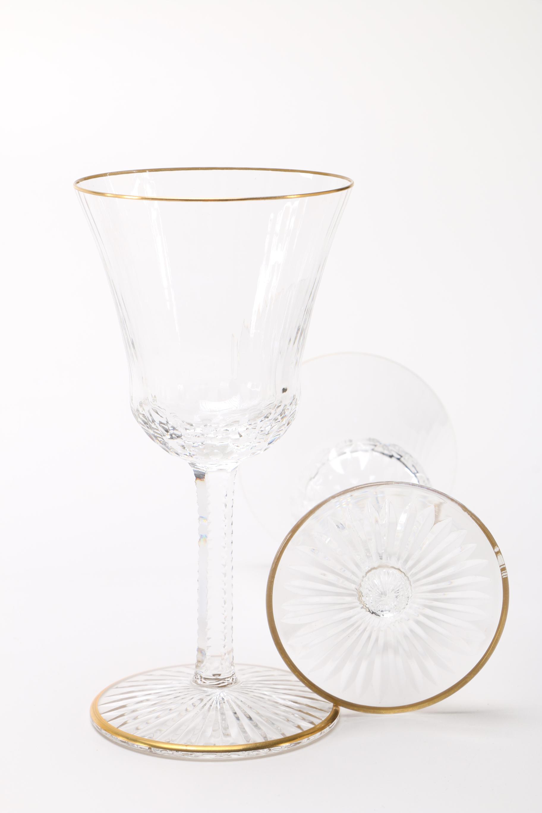 Set of Vintage St. Louis Crystal Glasses