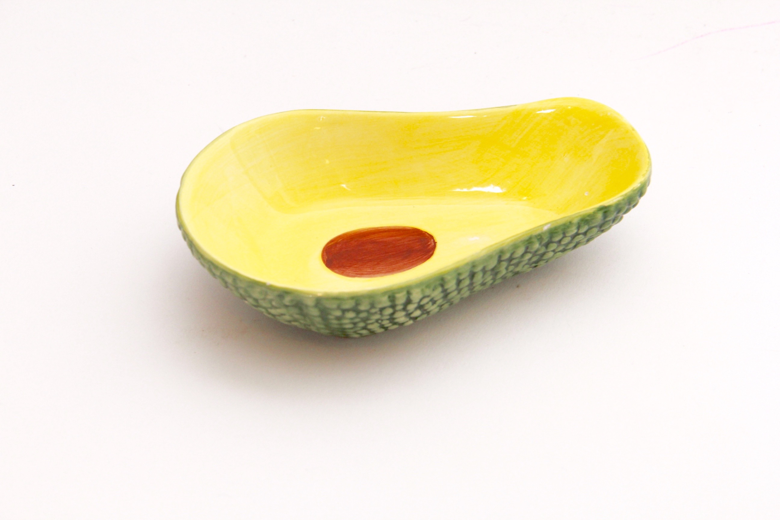 Ceramic Avocado and Chili Pepper Serving Dishes