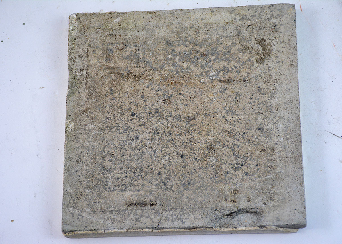 Four Antique French Floor Tiles