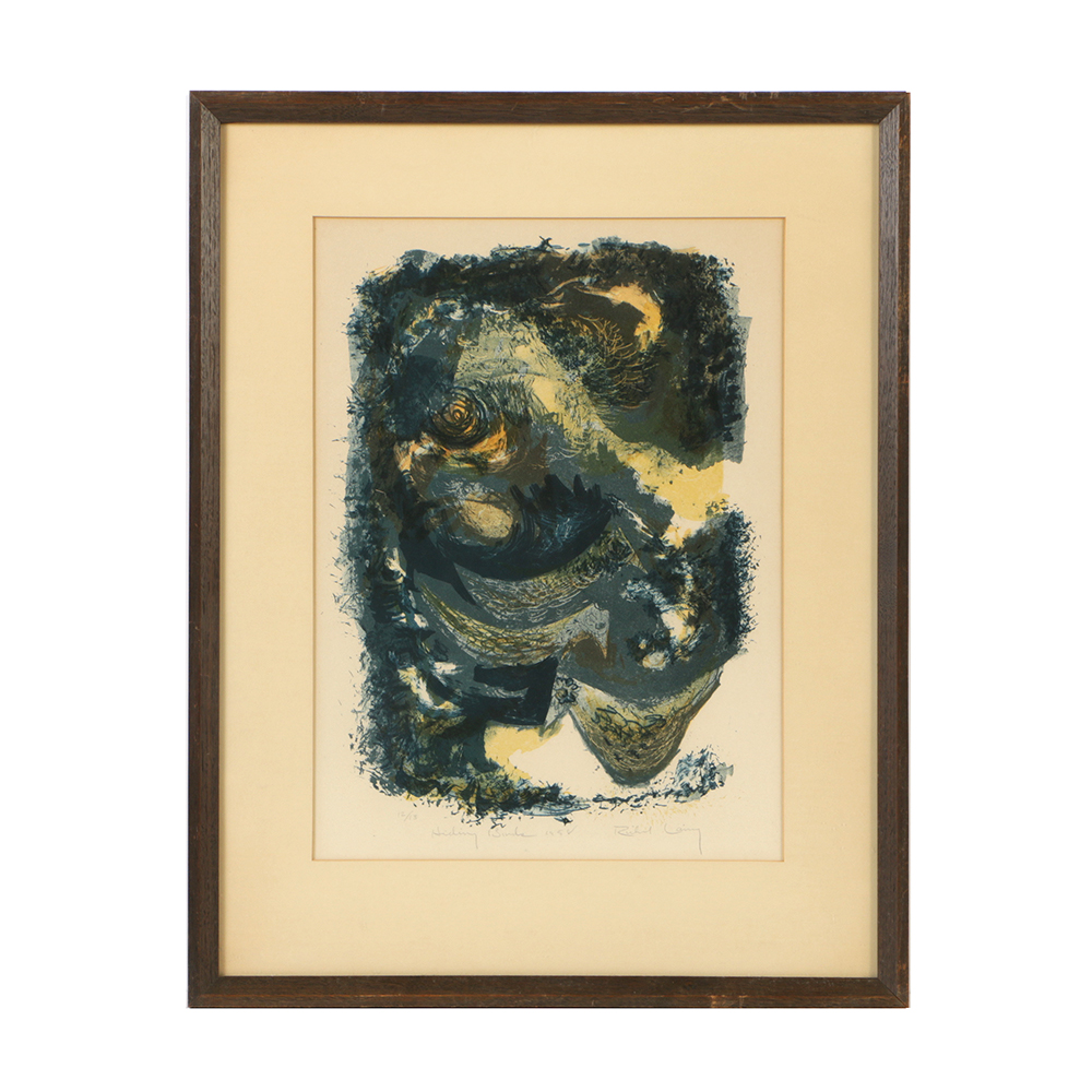 Limited Edition Lithograph on Paper "Hiding Birds"
