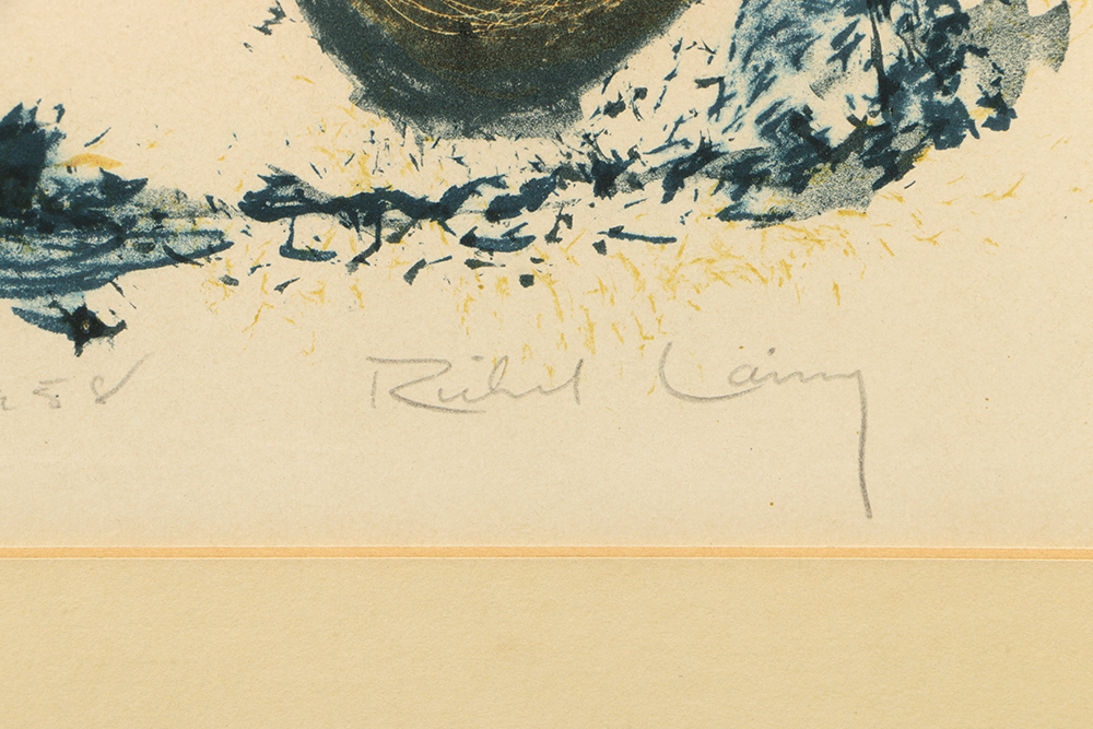 Limited Edition Lithograph on Paper "Hiding Birds"