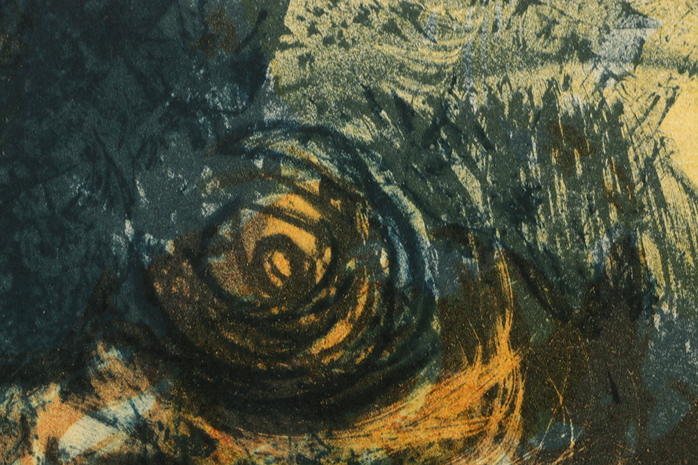 Limited Edition Lithograph on Paper "Hiding Birds"