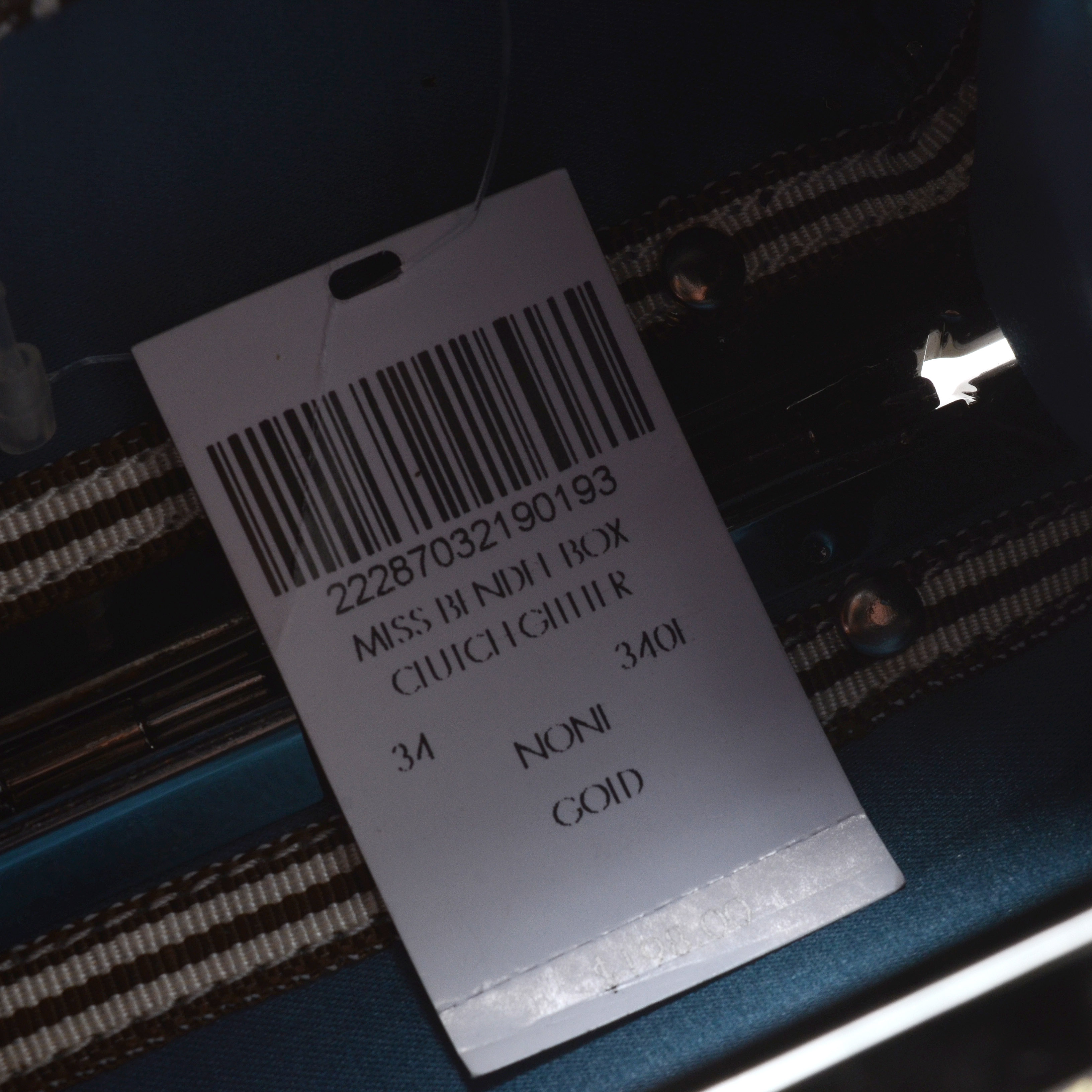 Henri Bendel Miss Bendel Sequin Box Clutch