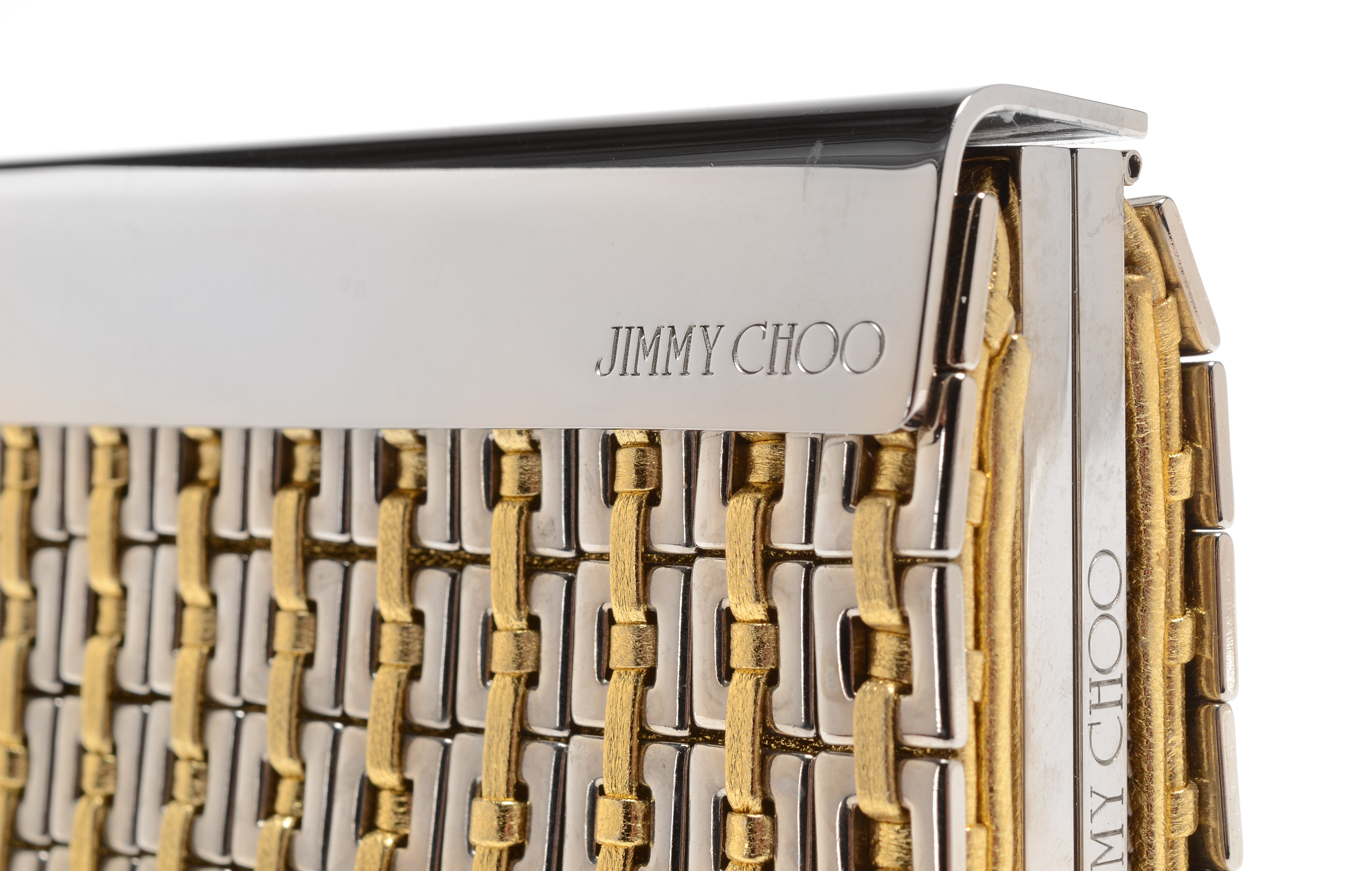 Jimmy Choo Cayla Metallic Clutch