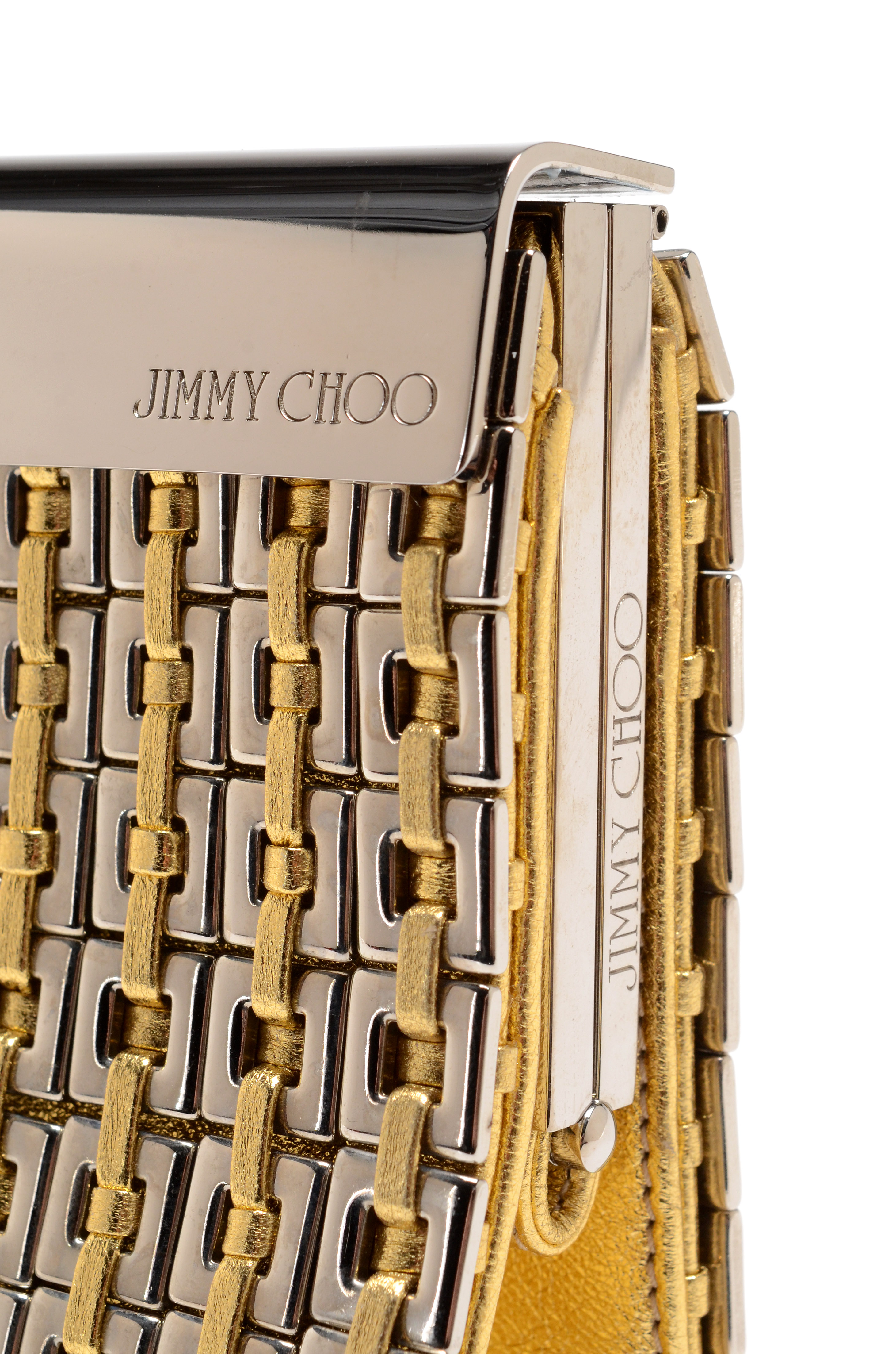 Jimmy Choo Cayla Metallic Clutch