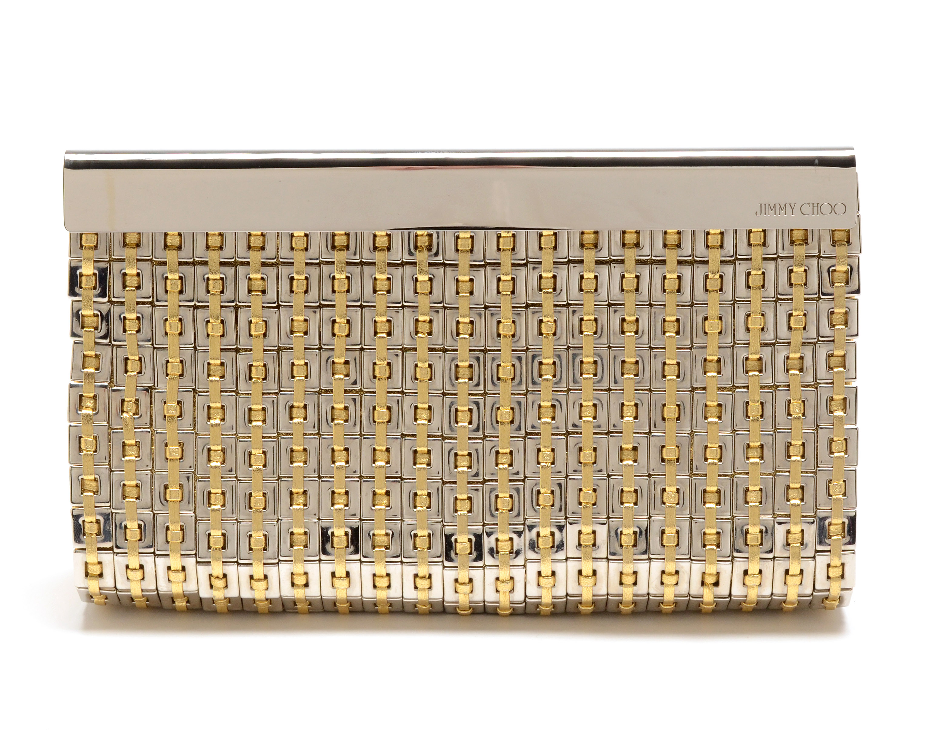 Jimmy Choo Cayla Metallic Clutch