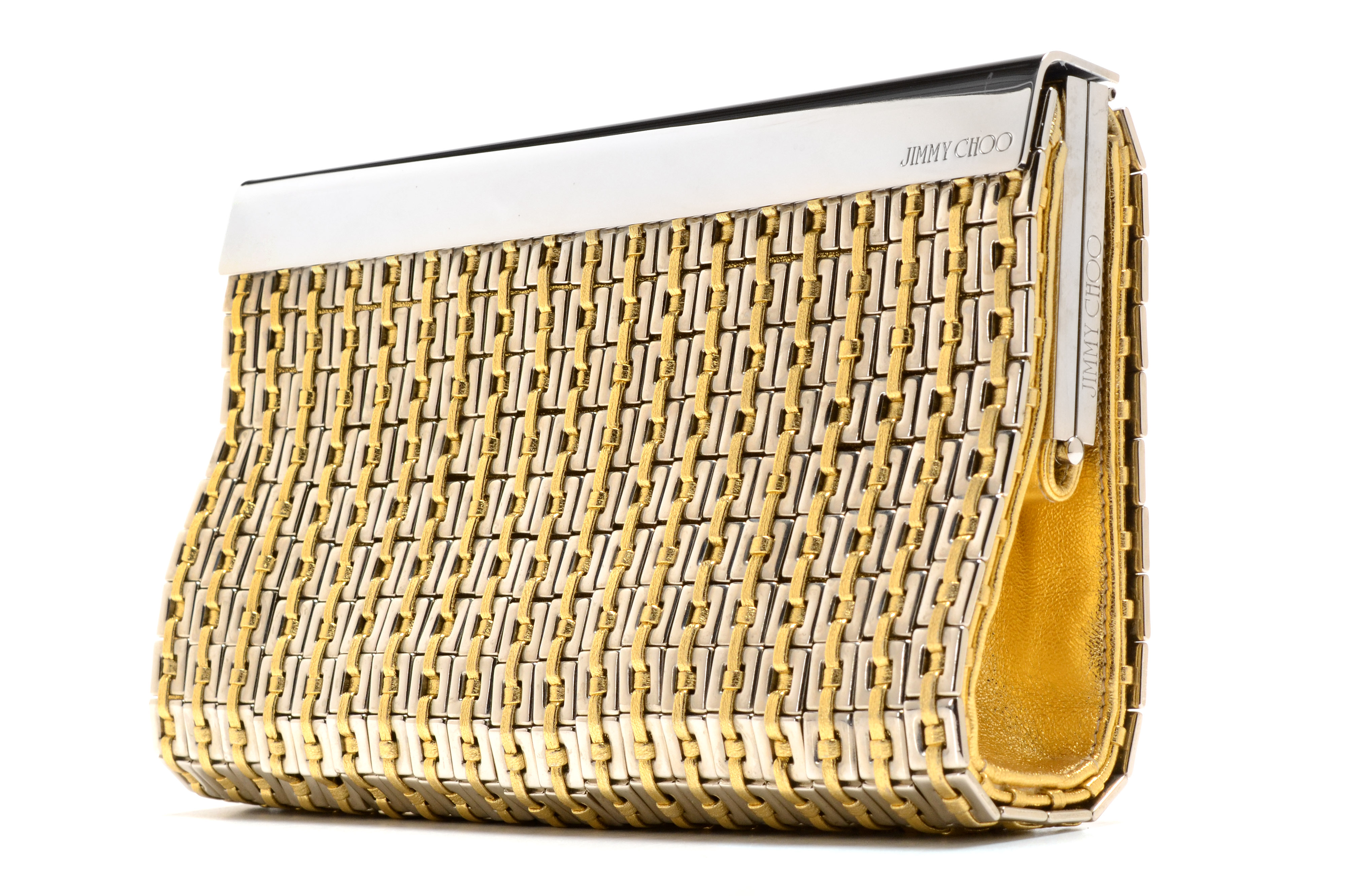 Jimmy Choo Cayla Metallic Clutch