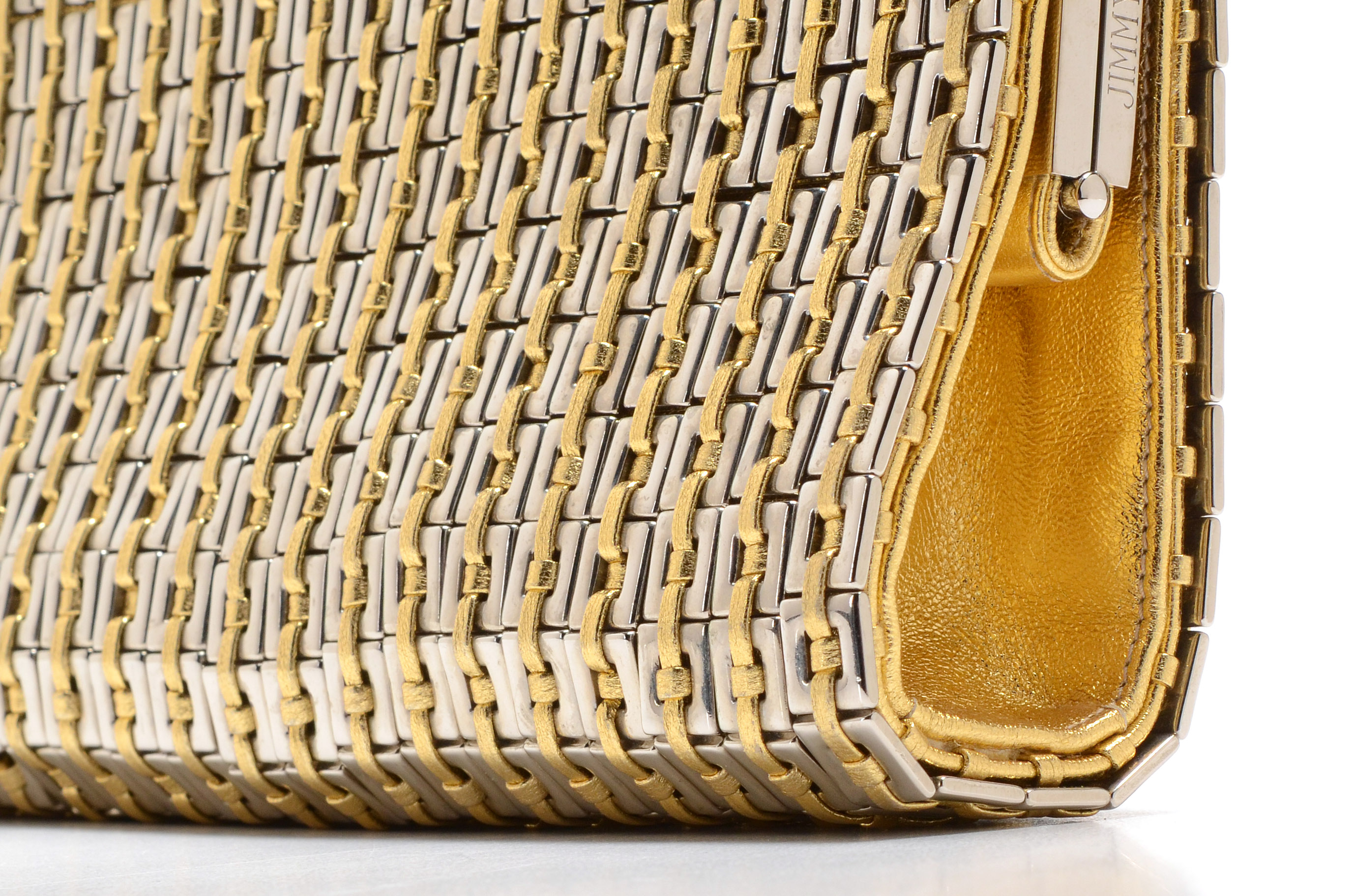 Jimmy Choo Cayla Metallic Clutch