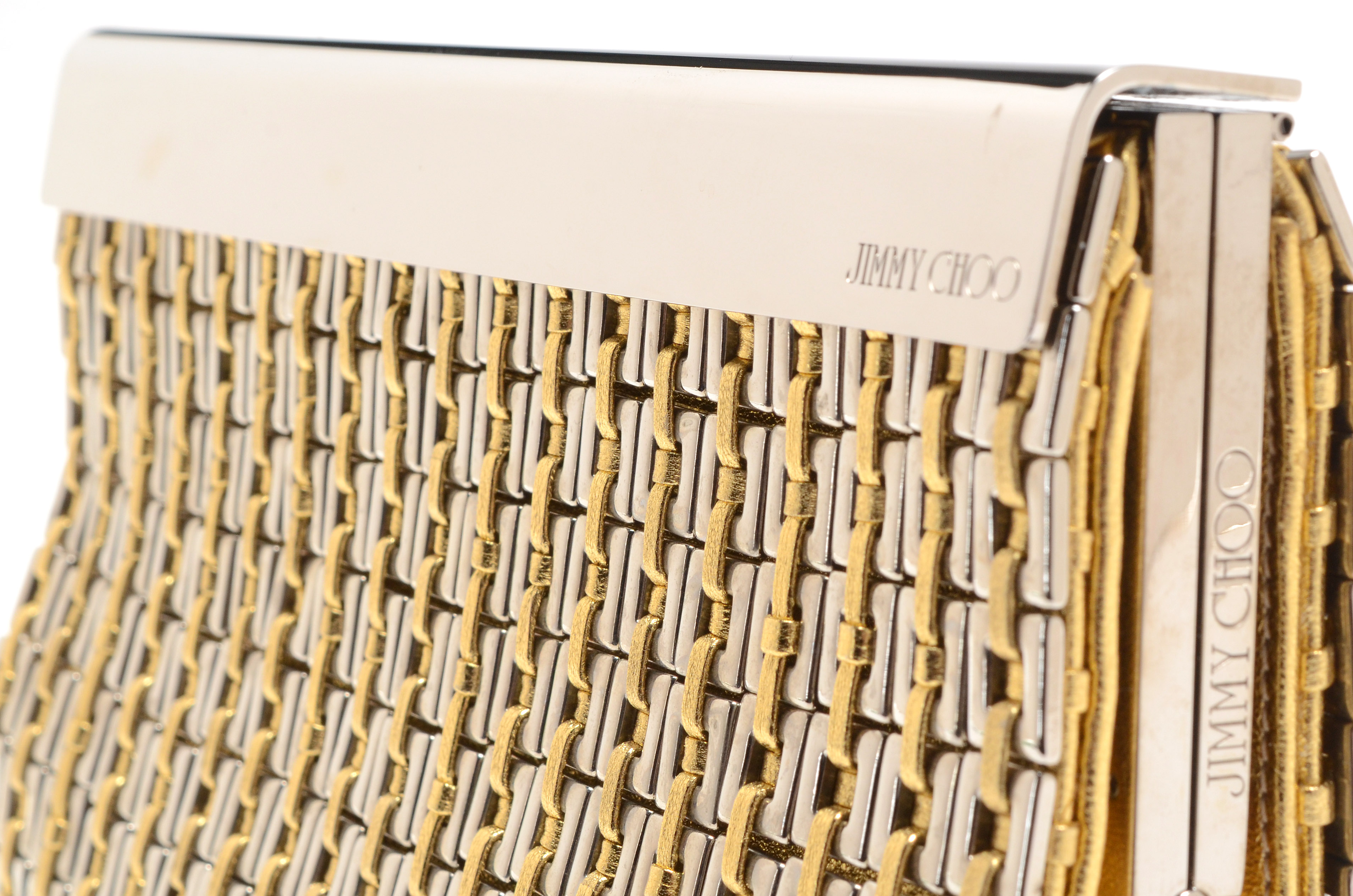 Jimmy Choo Cayla Metallic Clutch