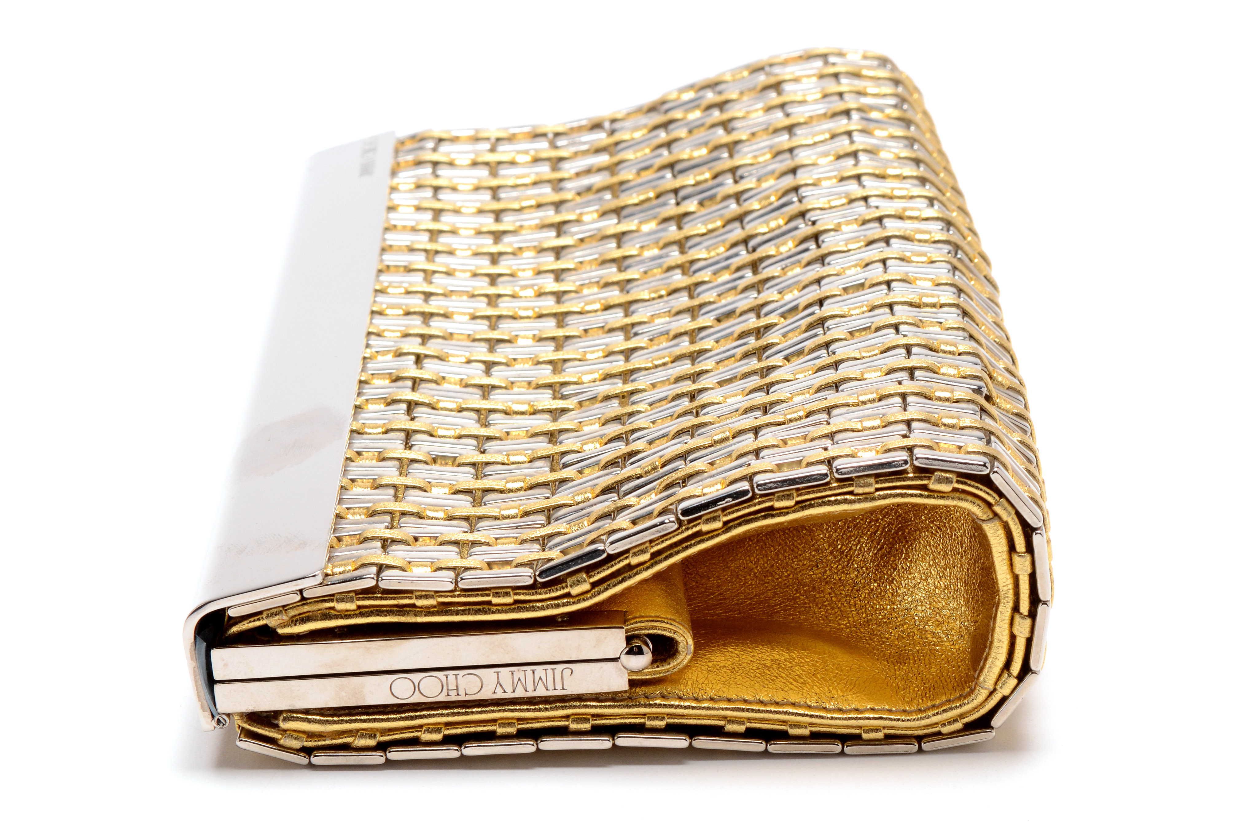 Jimmy Choo Cayla Metallic Clutch