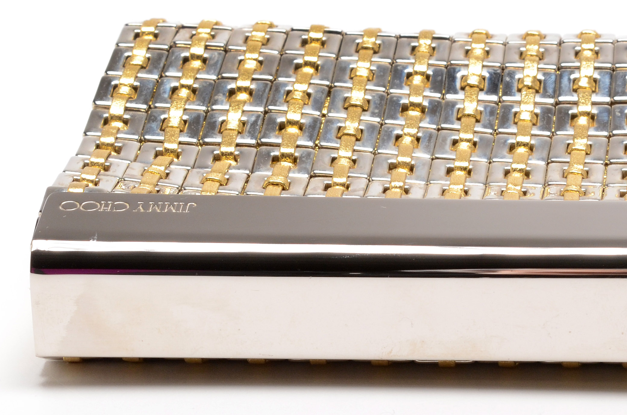 Jimmy Choo Cayla Metallic Clutch