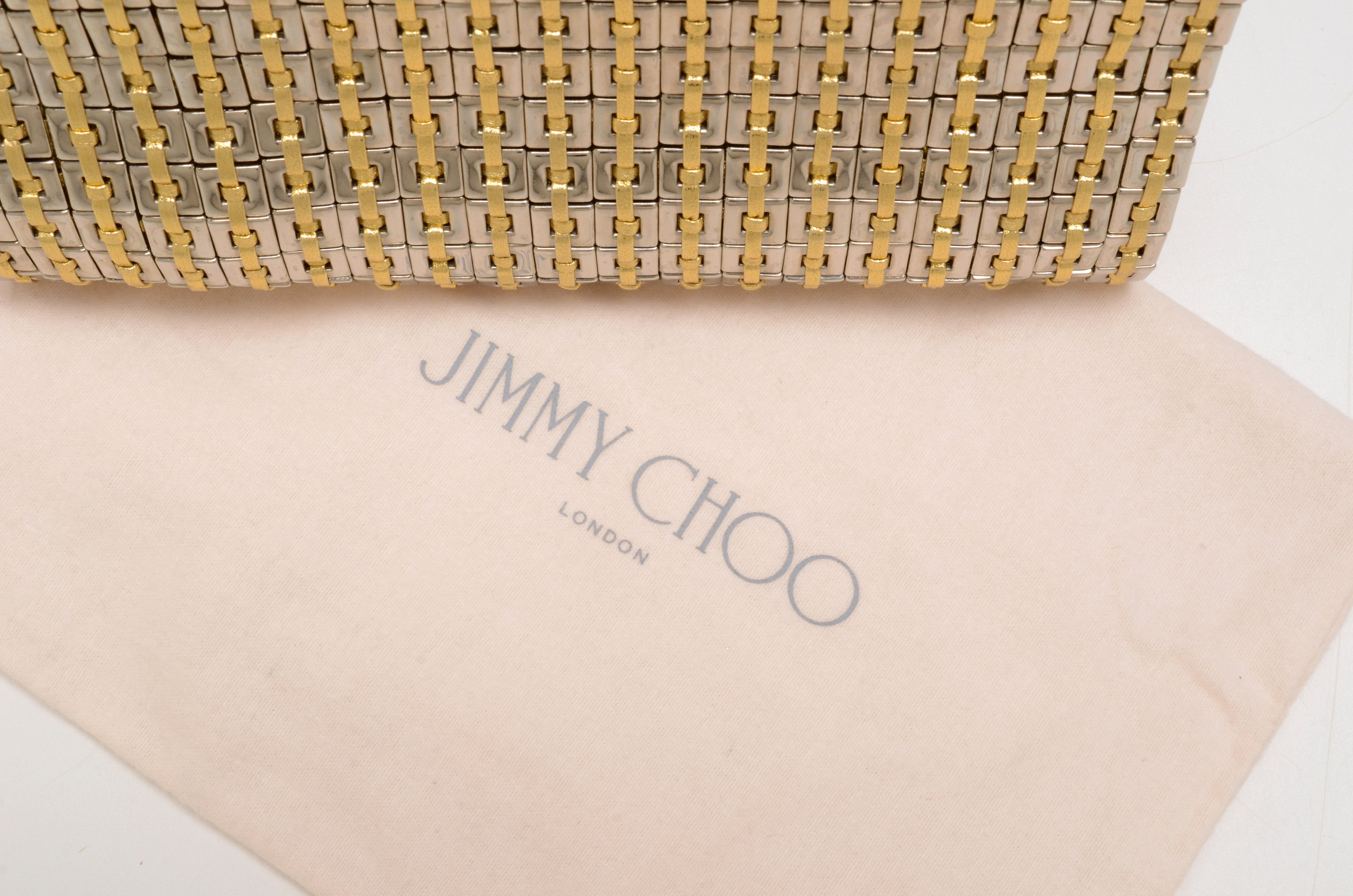 Jimmy Choo Cayla Metallic Clutch