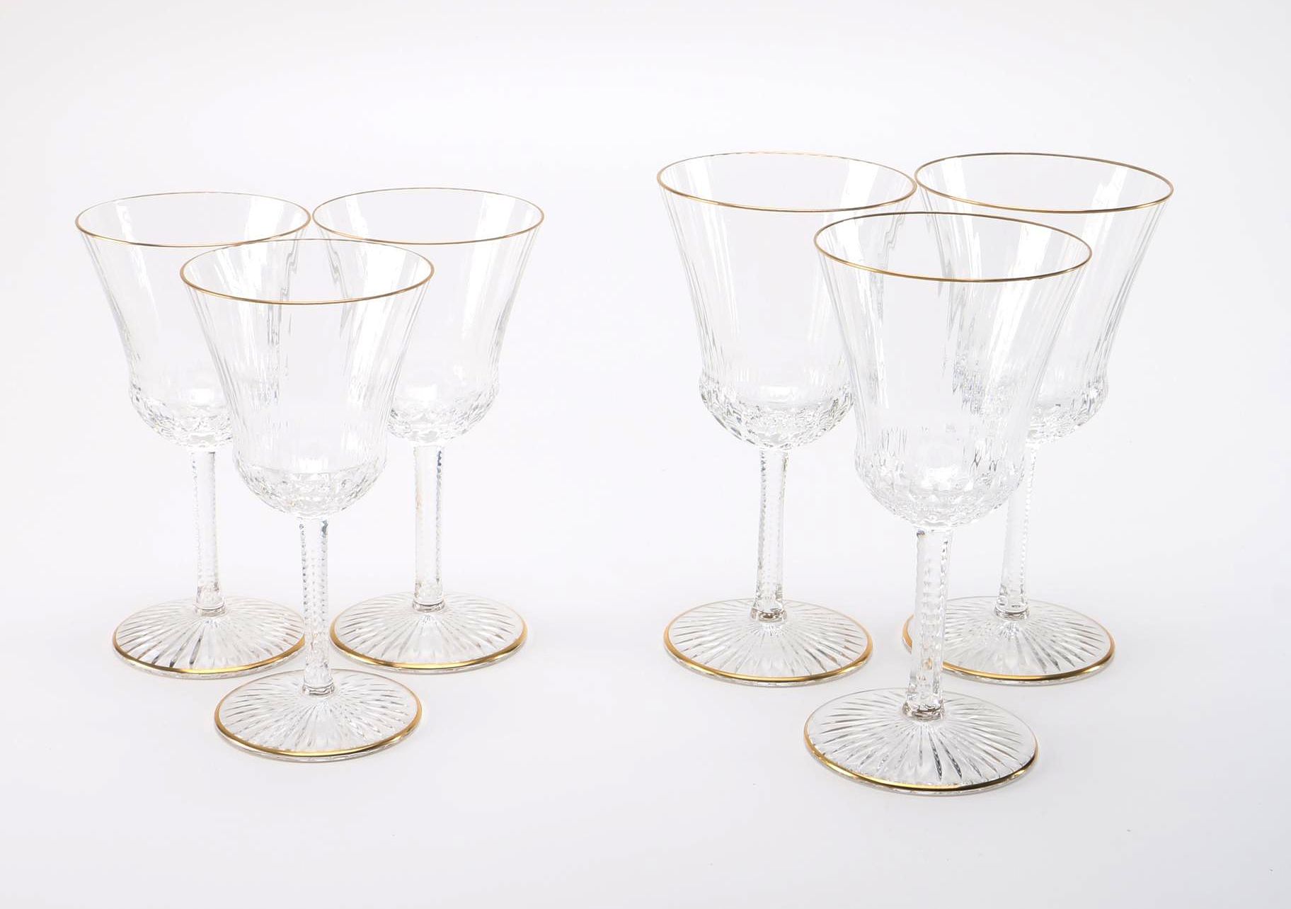 Vintage Saint Louis Cristallier Depuis Glasses