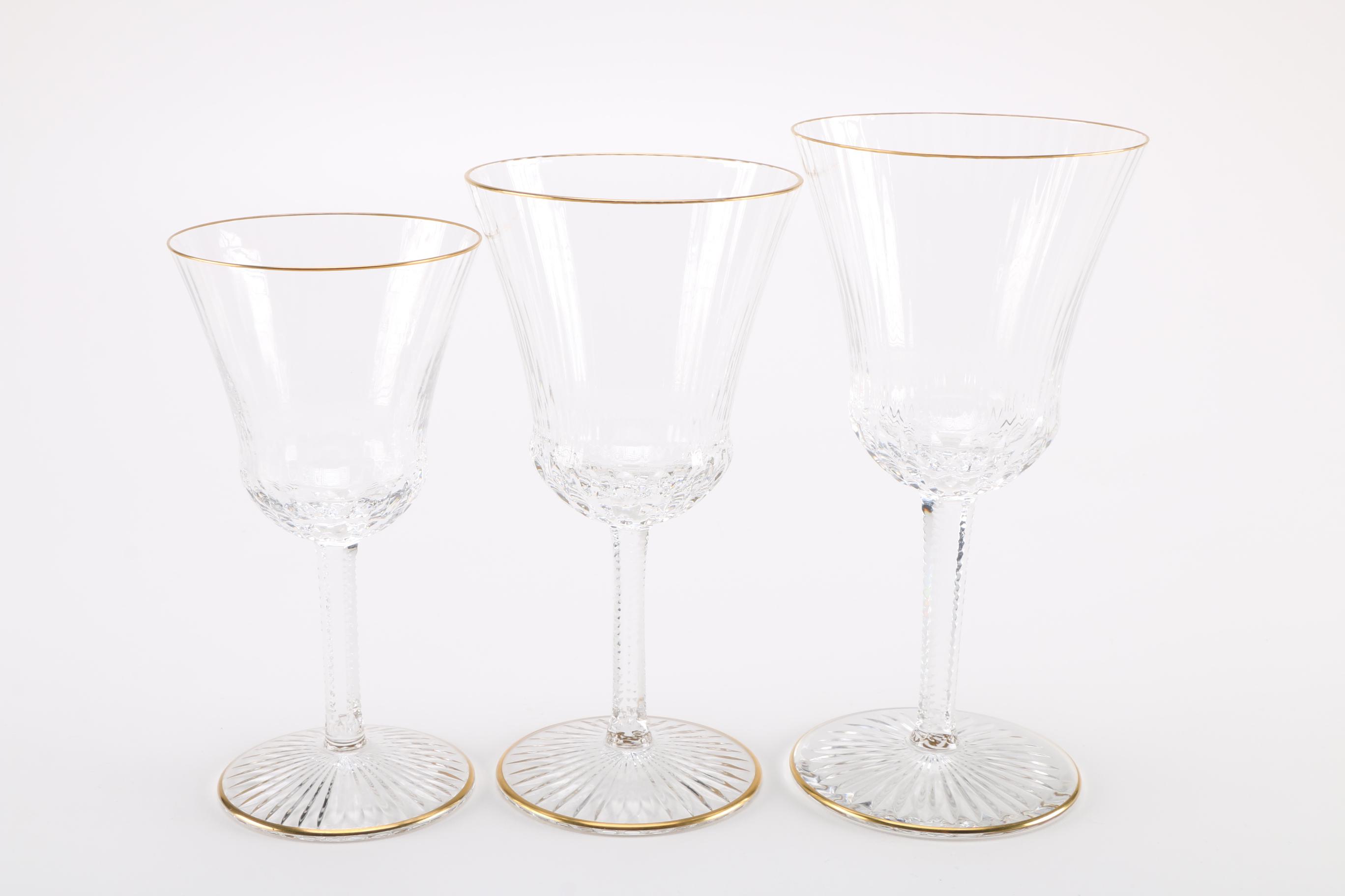 Vintage Saint Louis Cristallier Depuis Glasses