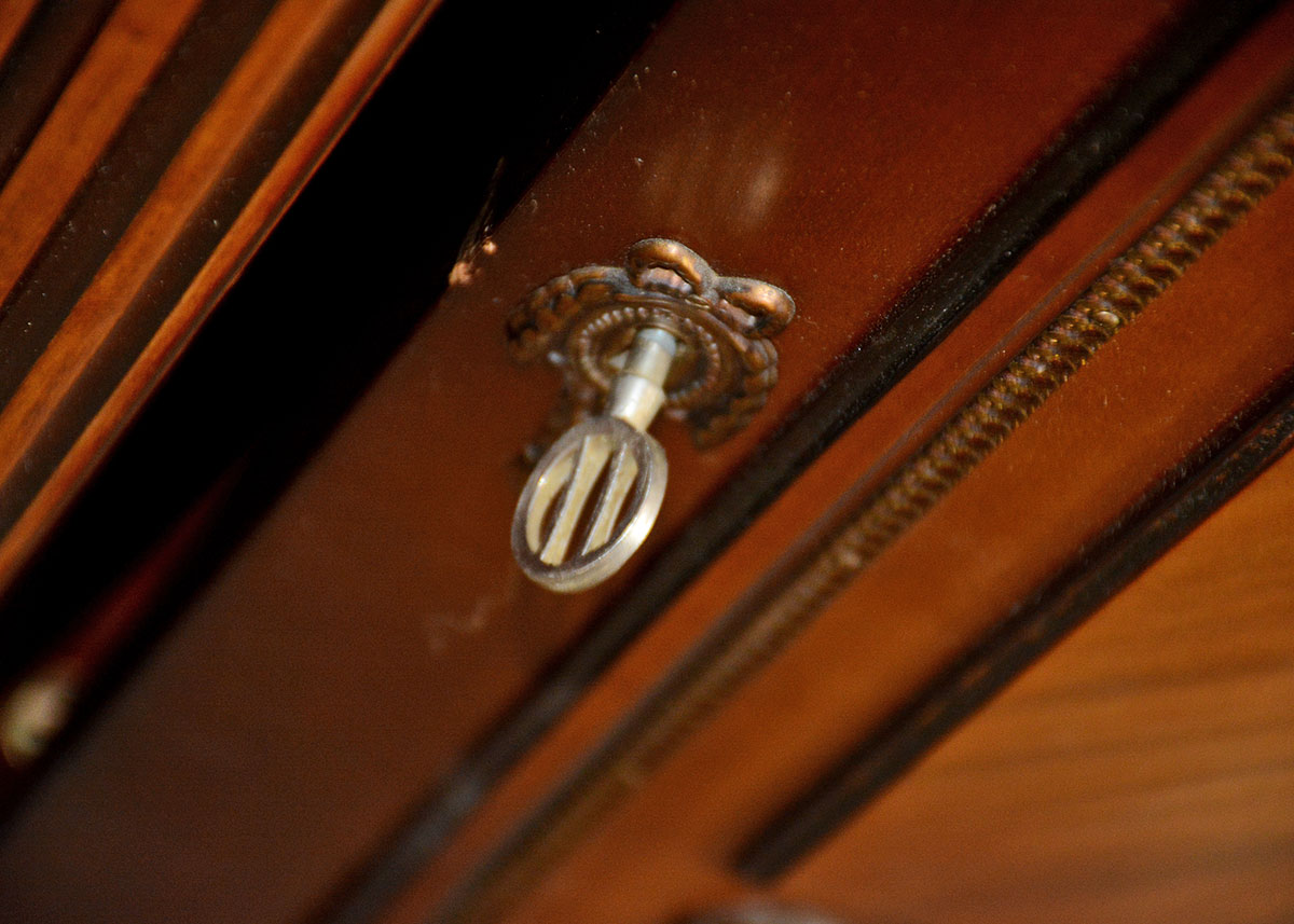 Vintage French Mahogany Sideboard with Marble top