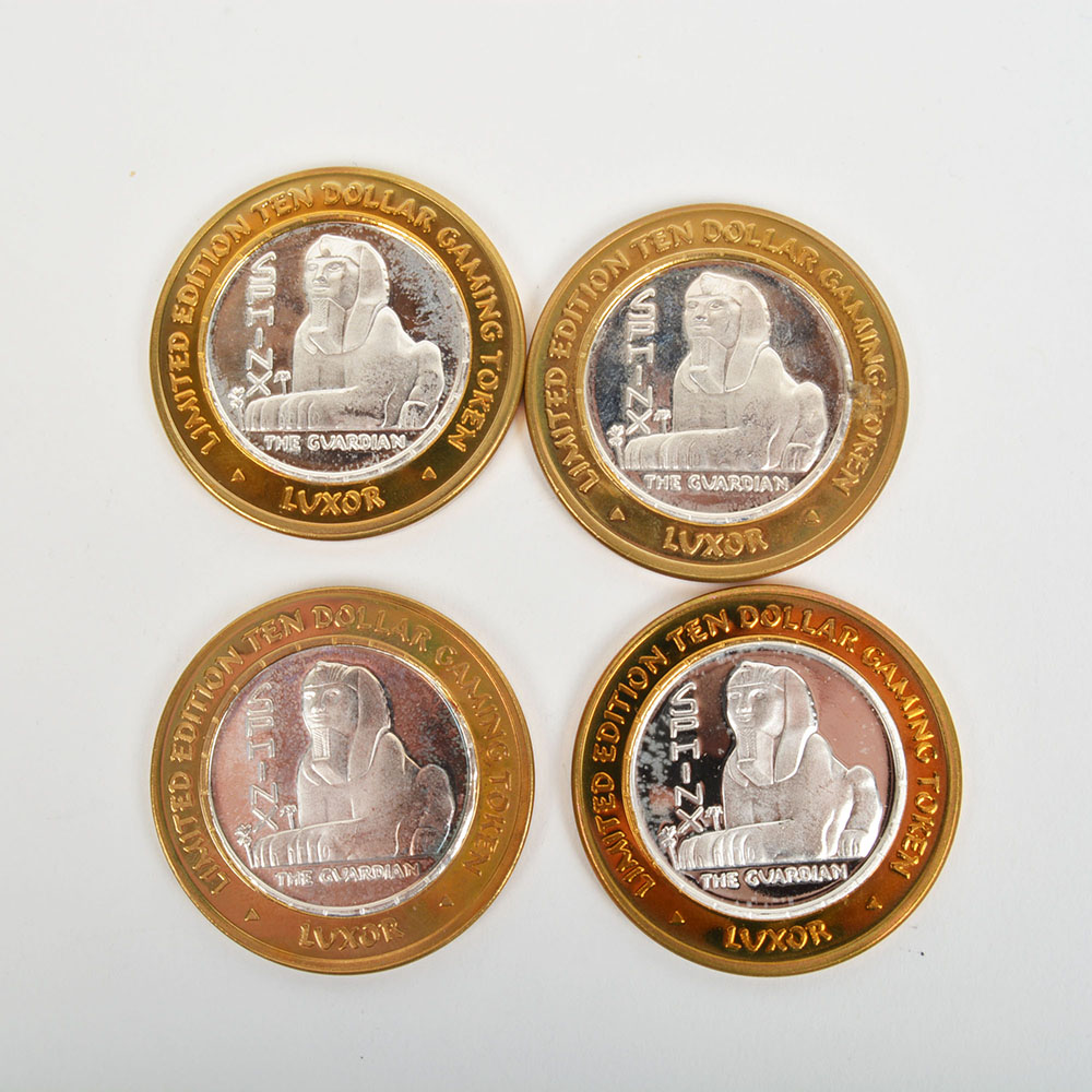 2001 Luxor Limited Edition .999 Silver Ten Dollar Gaming Tokens