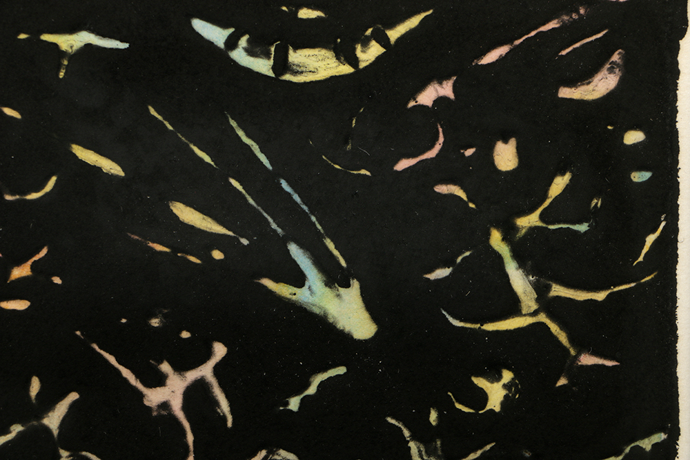 David M. Kirdy Limited Edition Etching with Watercolor on Paper "Night Sky"