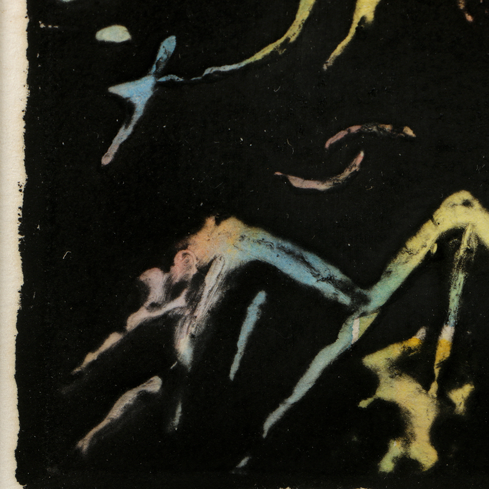 David M. Kirdy Limited Edition Etching with Watercolor on Paper "Night Sky"