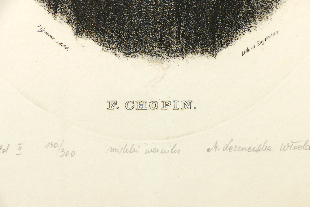 Limited Edition Etching after a Lithograph of Frédéric Chopin