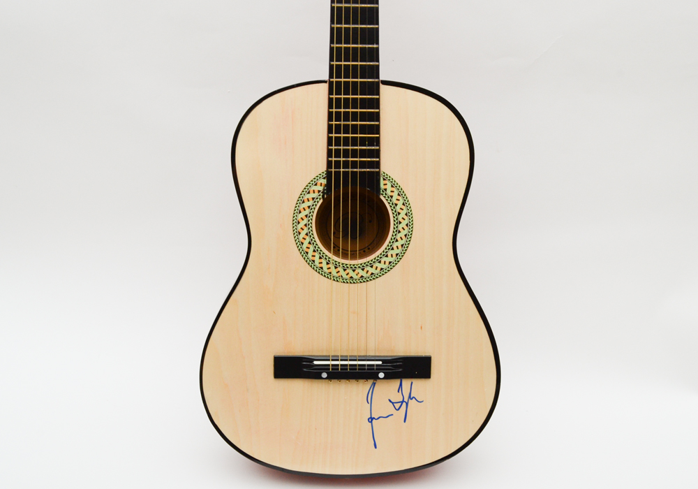 James Taylor Autographed Guitar