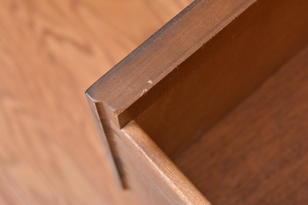 Vintage Campaign Style Nightstand by Henredon