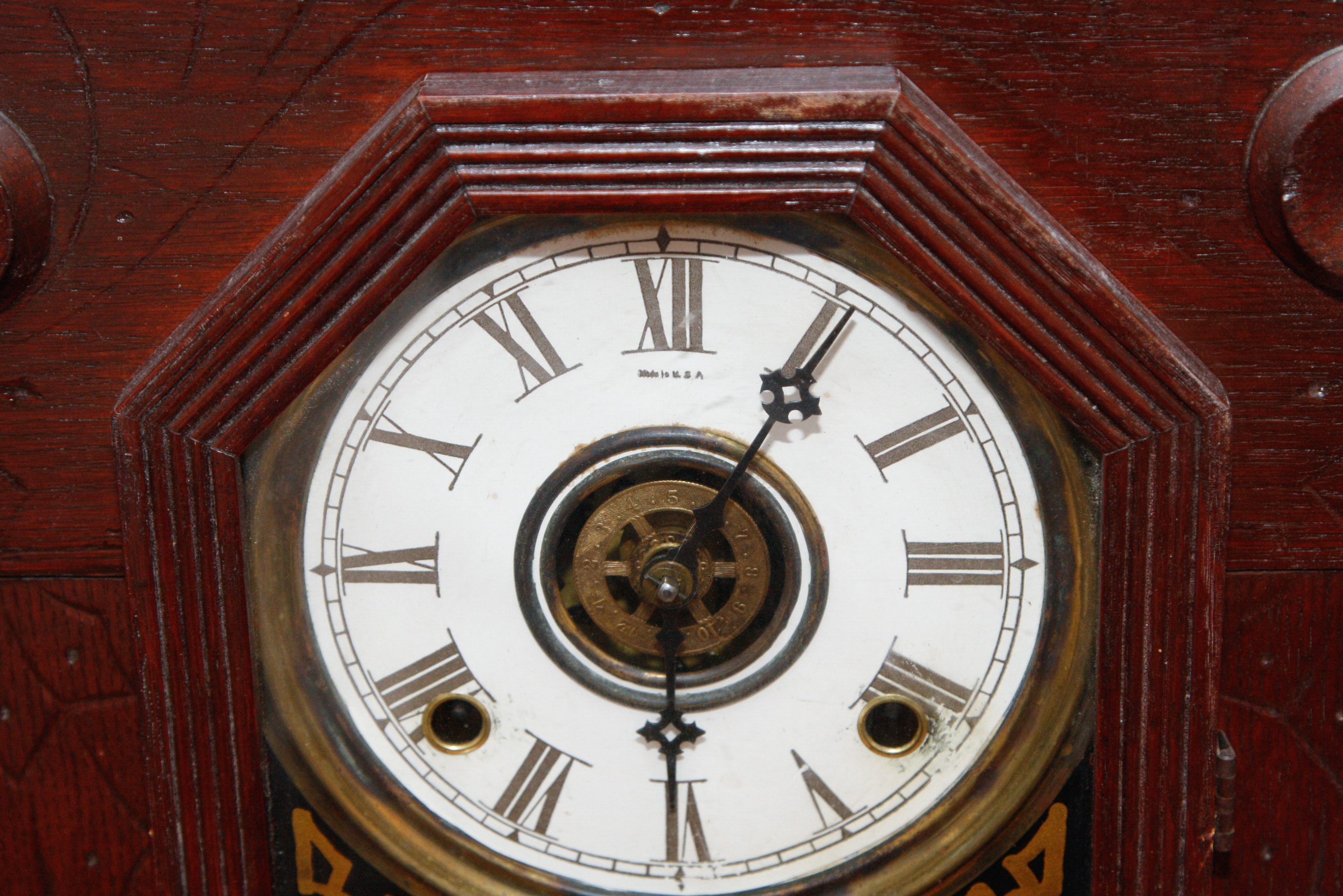 Antique William L. Gilbert Clock Co. "Hawk" Mantel Clock