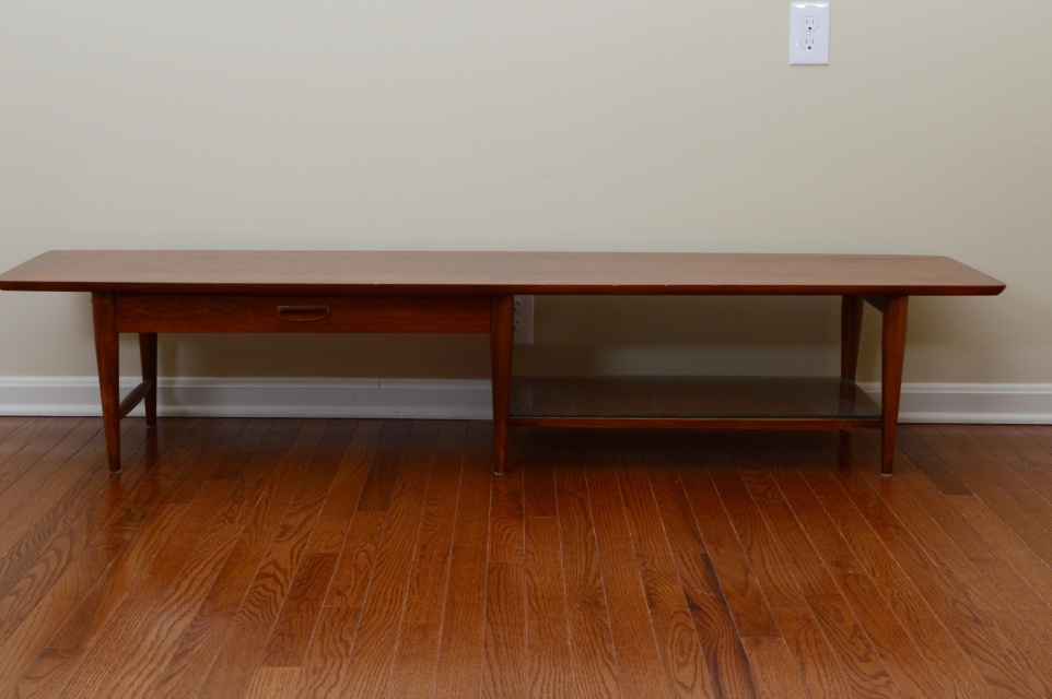 Mid Century Modern "Surfboard" Coffee Table by Lane