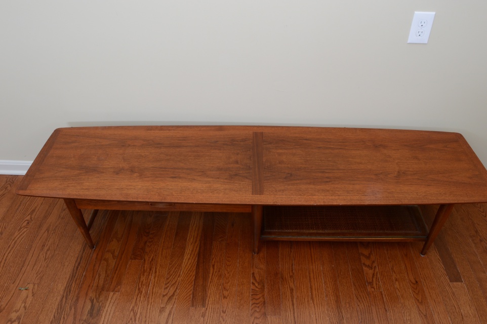 Mid Century Modern "Surfboard" Coffee Table by Lane