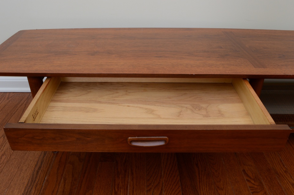 Mid Century Modern "Surfboard" Coffee Table by Lane