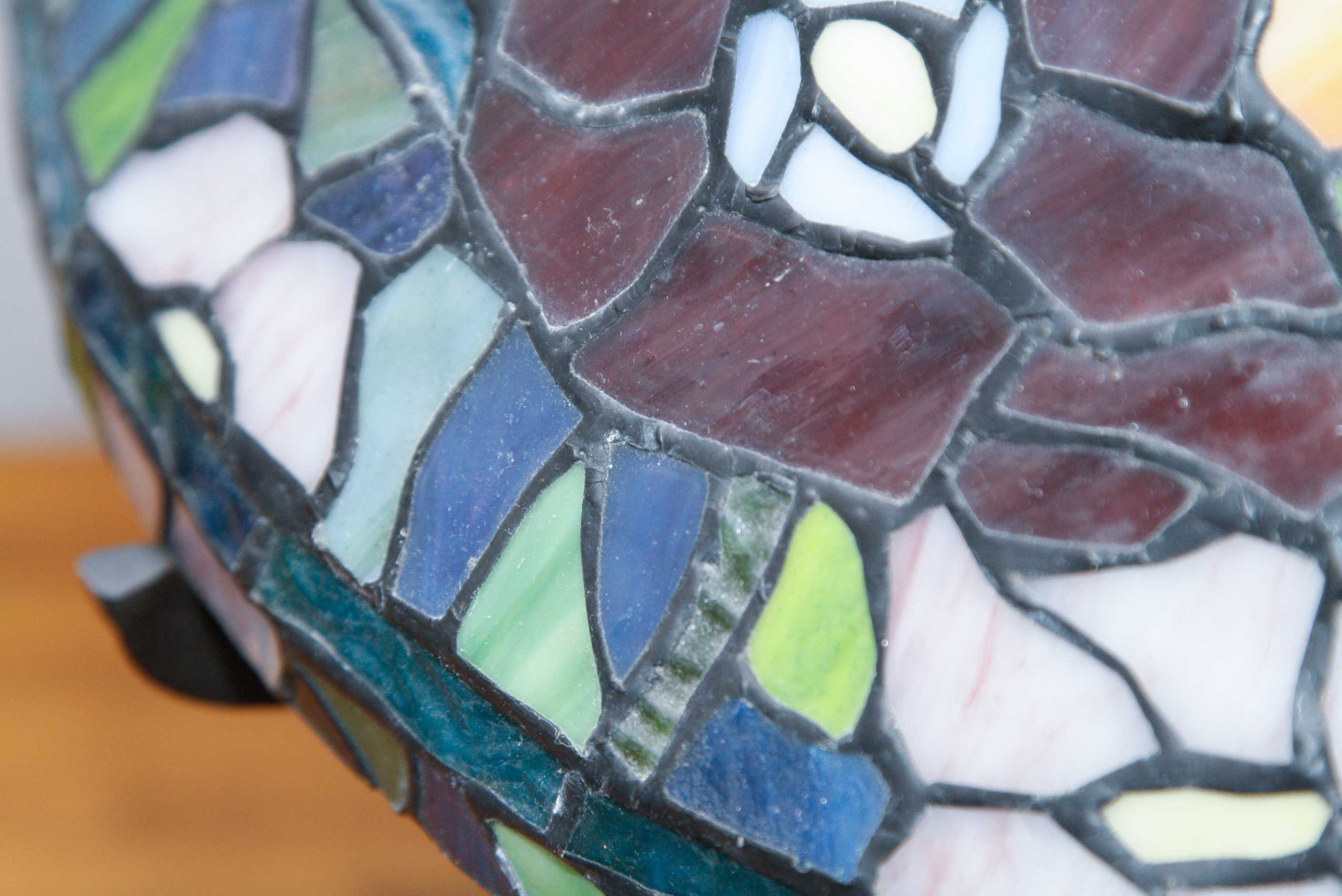 Tiffany Style Double-Lit Stained Glass Lamp