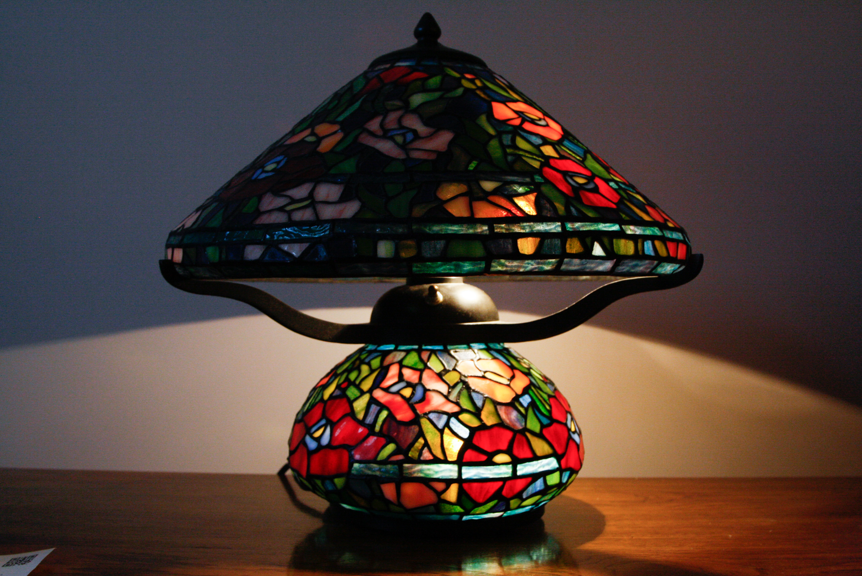 Tiffany Style Double-Lit Stained Glass Lamp