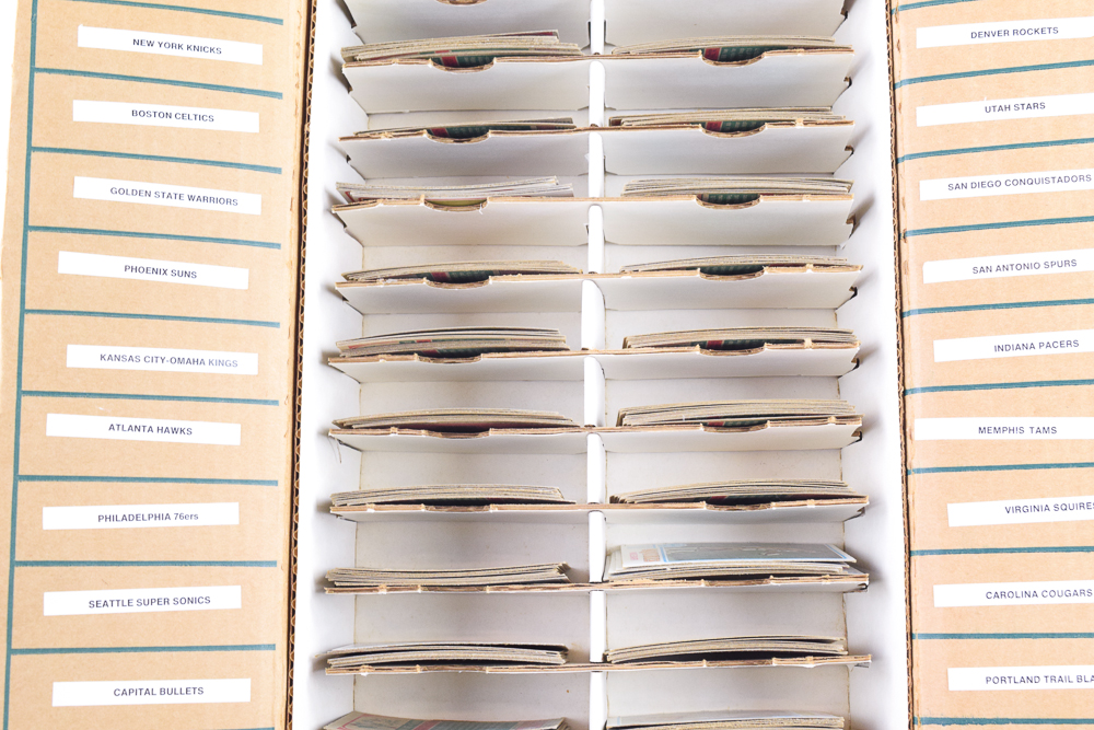 Vintage ABA and NBA Basketball Trading Cards from the Early 1970s