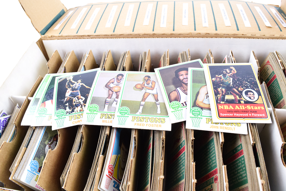 Vintage ABA and NBA Basketball Trading Cards from the Early 1970s