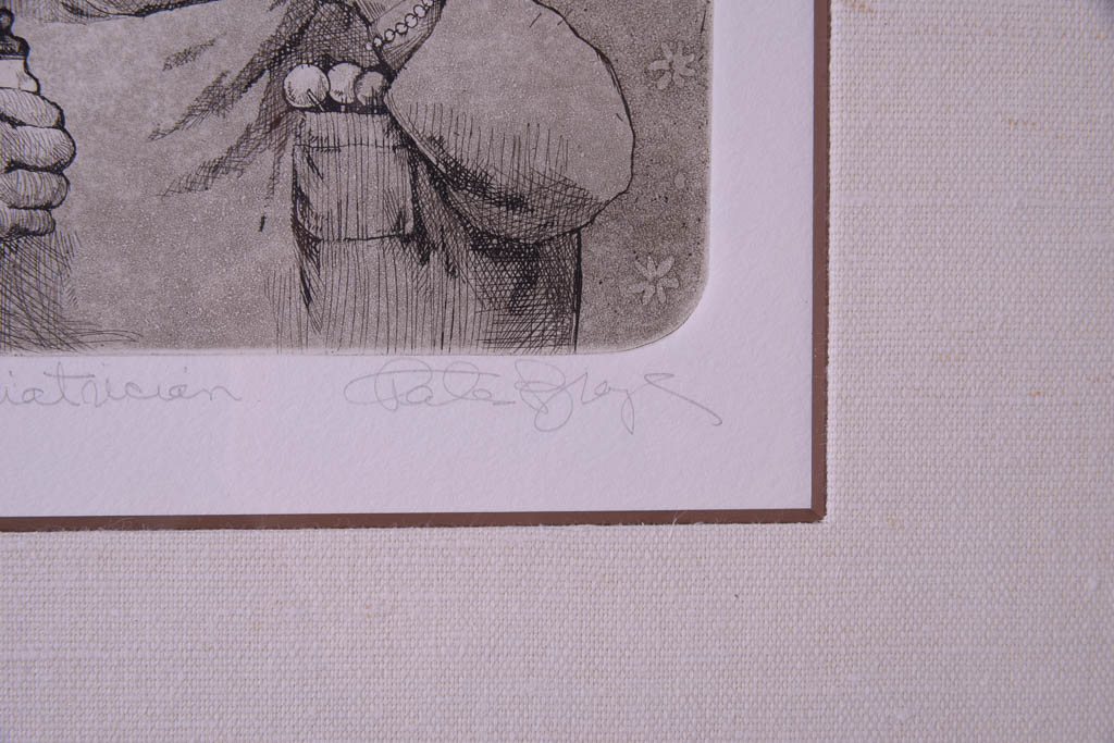 Charles Bragg Etching "Pediatrician"