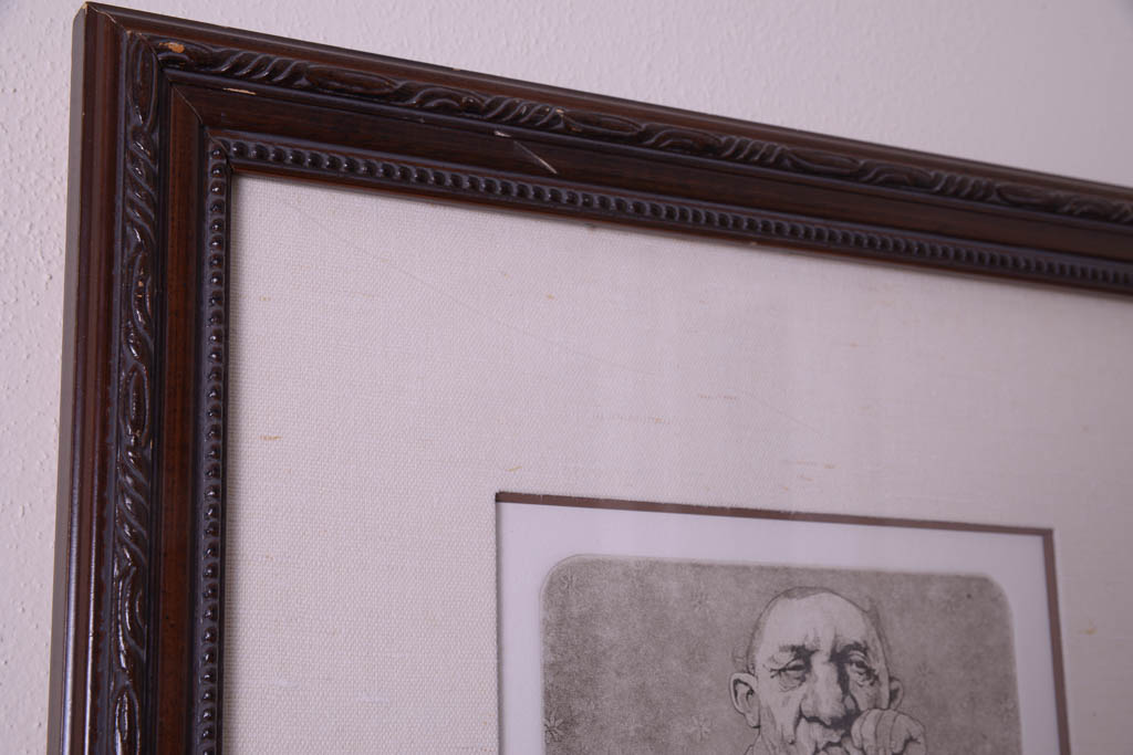 Charles Bragg Etching "Pediatrician"