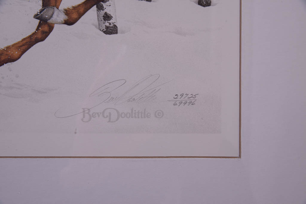 Bev Doolittle Limited Edition Print "Sacred Ground Birch Horse"