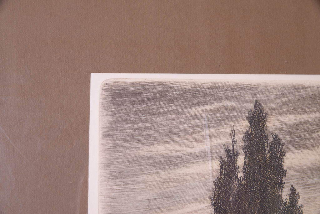 Limited Edition Etching "Lake Balaton at Dusk"