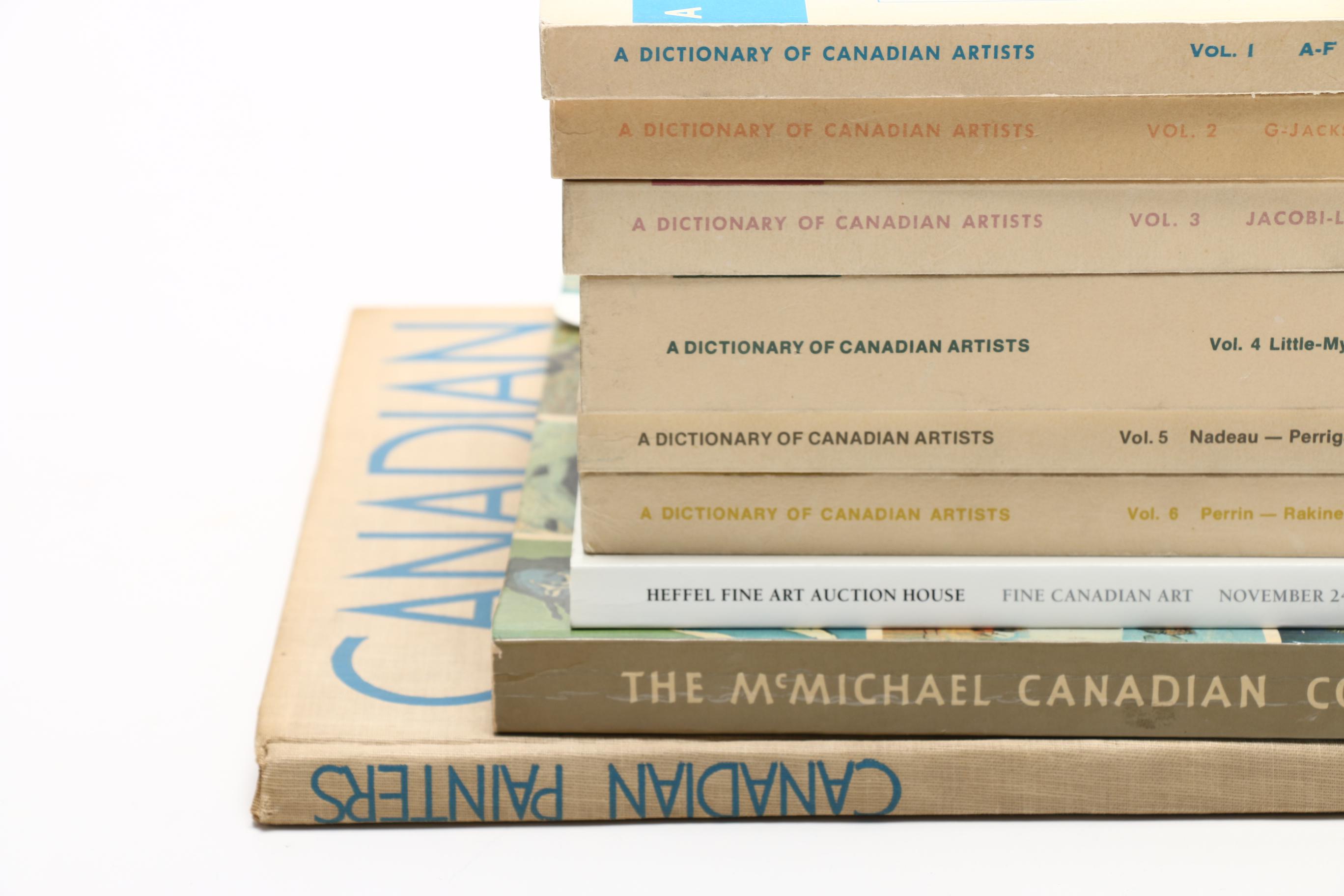 Collection of Books on Canadian Artist