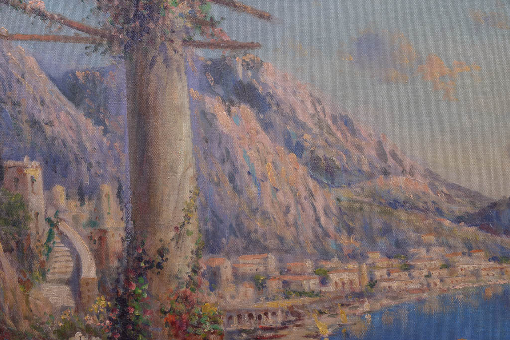 Nicholas Briganti Oil Painting in Gilt Frame