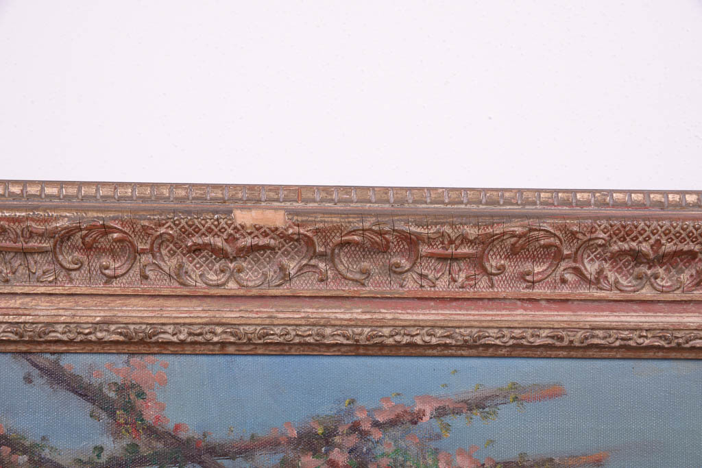 Nicholas Briganti Oil Painting in Gilt Frame