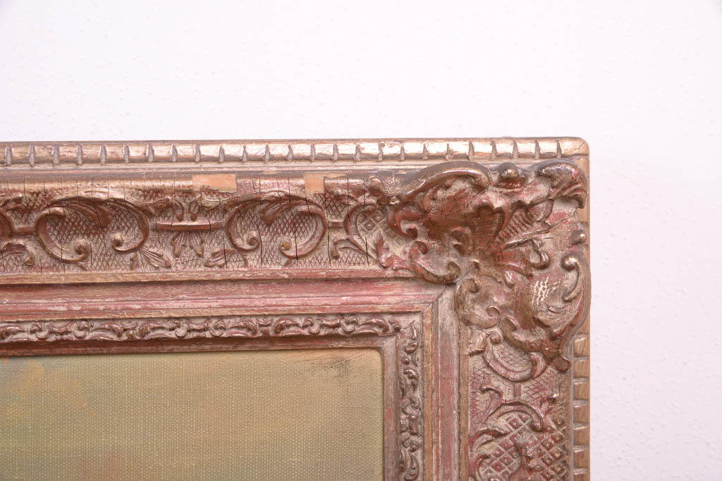 Nicholas Briganti Oil Painting in Gilt Frame