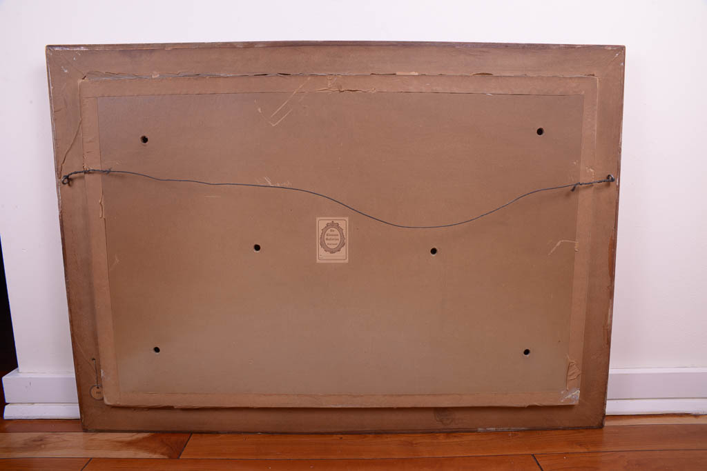 Nicholas Briganti Oil Painting in Gilt Frame