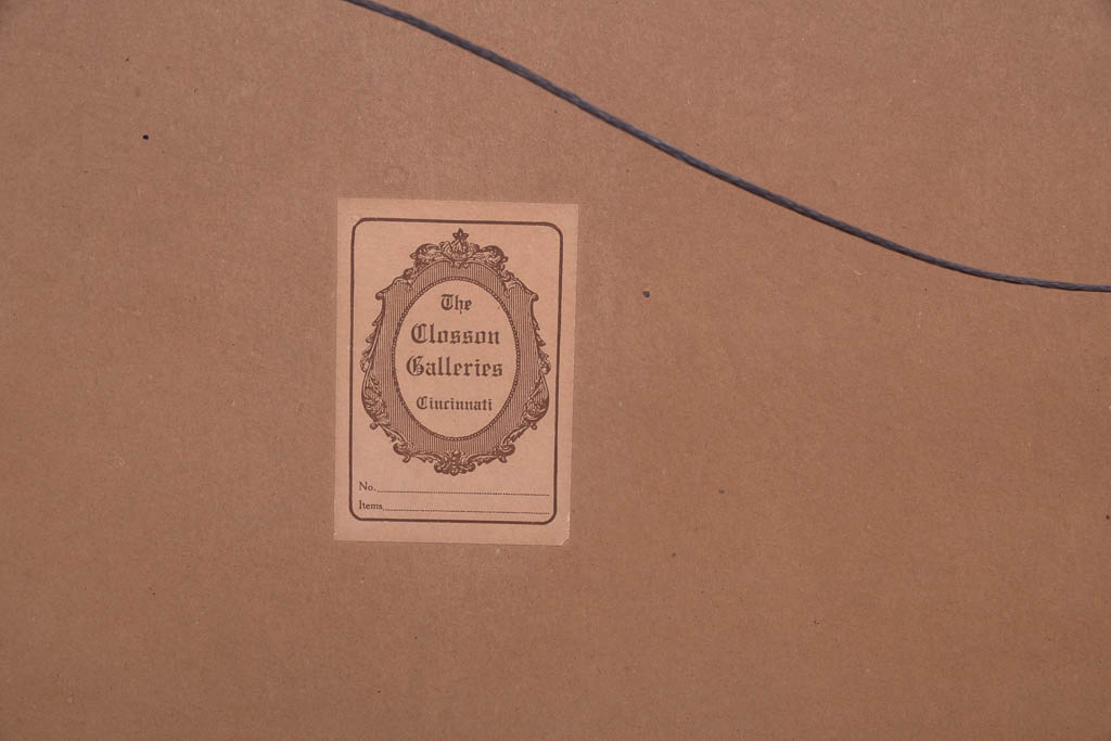 Nicholas Briganti Oil Painting in Gilt Frame