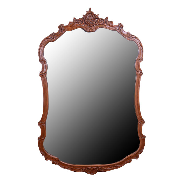 Vintage French Provincial Style Carved Wall Mirror