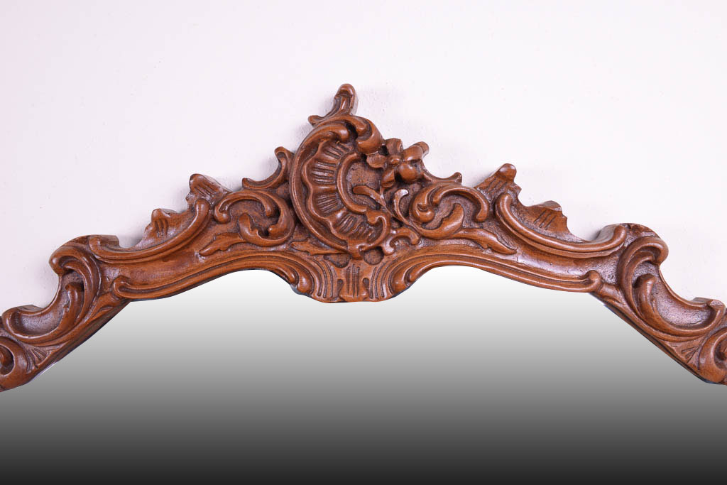 Vintage French Provincial Style Carved Wall Mirror