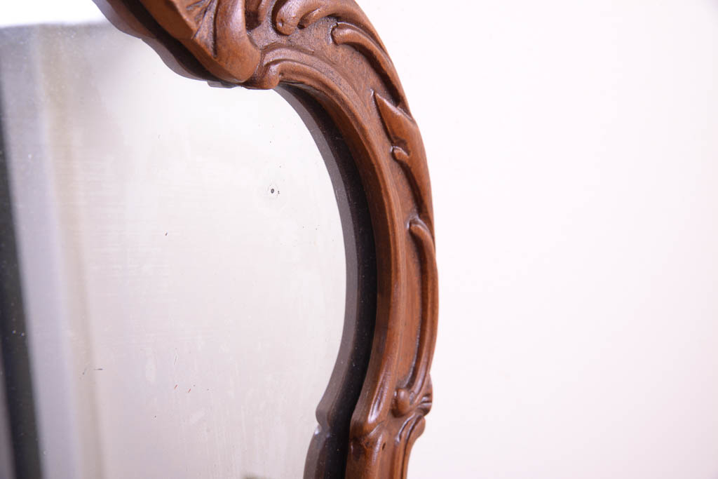 Vintage French Provincial Style Carved Wall Mirror