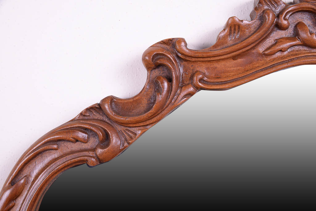 Vintage French Provincial Style Carved Wall Mirror