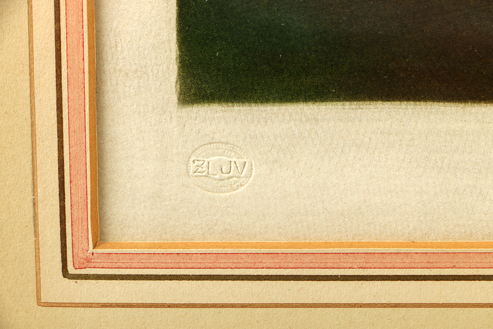 Eugene Tily Color Mezzotint on Paper Print of Children