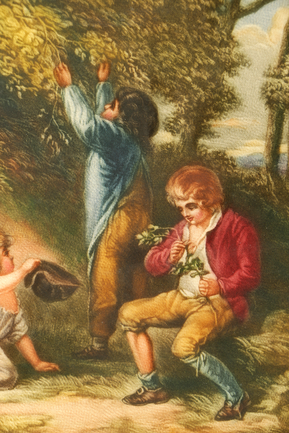 Eugene Tily Color Mezzotint on Paper Print of Children